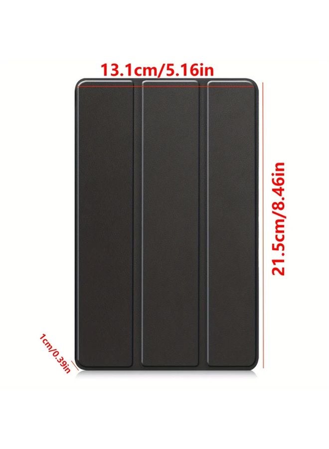 حافظة صلبة واقية سوداء مع حامل ثلاثي الطي لجهاز Redmi Pad SE 8.7 بوصة - Image 2